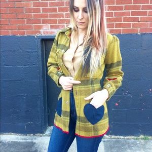 Vintage 1960’s plaid mod coat